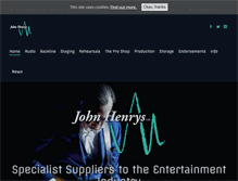 Tablet Screenshot of johnhenrys.com